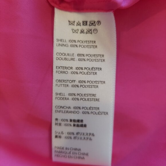 Anthropologie Maeve Pleated Chiffon Shift Dress Pink & Orange Sleeveless Midi 0 - Picture 9 of 9